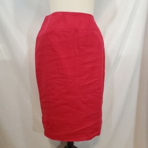 Spiegel 100% Linen A Line Crimson Red Skirt